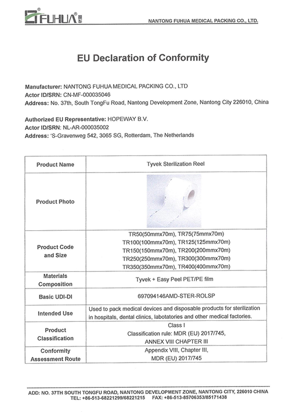 DOC UE (Tyvek Sterilization Tambur)